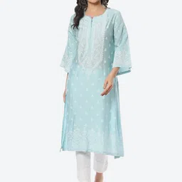 Biba Women Ethnic Motifs Printed A-Line Kurta-picture-40