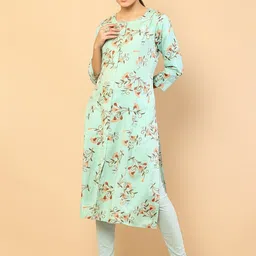 Soch Women Blue Floral Printed Kurta-picture-36