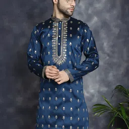 Jompers Floral Thread Work Straight Kurta-image-65