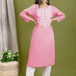 R RANAK CREATION Floral Embroidered Floral Kurta-49