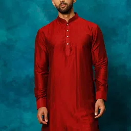 VASTRAMAY Mandarin Collar Straight Kurta-picture-39