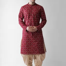 KISAH Ethnic Motifs Printed Mandarin Collar Kurta-image-83