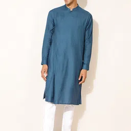 Fabindia Men Blue Striped Kurta-picture-18