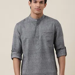 Fabindia Mandarin Collar Cotton Kurta-image-52