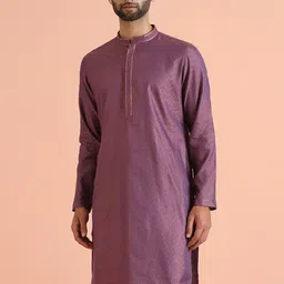 KISAH Men Thread Work Kurta-picture-2