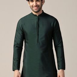 KISAH Mandarin Collar Long Sleeves Straight Kurta-image-94