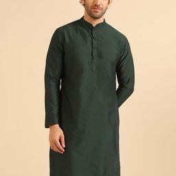 KISAH Mandarin Collar Straight Kurta-image-18