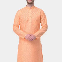 SG LEMAN Men Orange  Kurta-picture-38