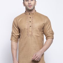 KLOTTHE Men Brown Cotton Kurta-picture-41
