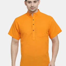 Enchanted Drapes Mandarin Collar Pure Cotton Kurta-picture-35