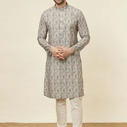 Manyavar Ethnic Motifs Woven Design Straight Kurta-picture-52