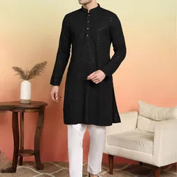 SWAGG INDIA Men Embroidered Thread Work Kurta-picture-50