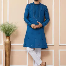 See Designs Men Embroidered Thread Work Kurta-picture-39