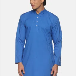 Sethukrishna Men Blue Cotton Kurta-picture-18