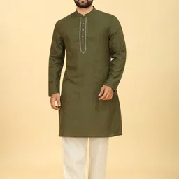 Odd By Poshaak Men Thread Work Kurta-picture-9