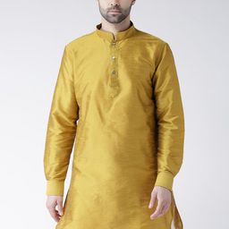 DEYANN Men Yellow Kurta-picture-36
