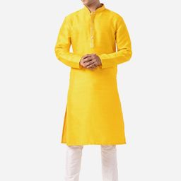 THE KURTA COMPANY Mandarin Collar Straight Kurta-image-28