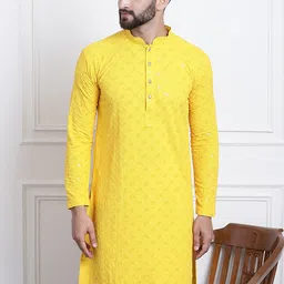 SOJANYA Sequin Embellished Pure Cotton Kurta-image-98
