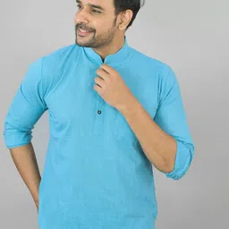 Navyas Fashion Mandarin Collar Cotton Short Kurta-picture-36