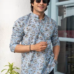 Shasak Men Printed Thread Work Kurta-picture-53