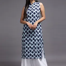 Cora Printed Pure Cotton Straight Kurta-picture-41