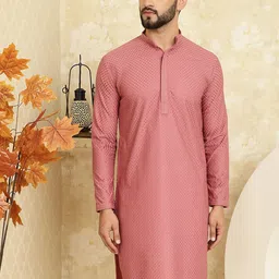 SOJANYA Geometric Embroiderd Cotton Straight Kurta-picture-50