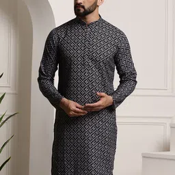 SOJANYA Ethnic Motifs Printed Pure Cotton Kurta-image-56