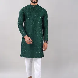 VILLAIN Embroidered Mirror Work Kurta-picture-33