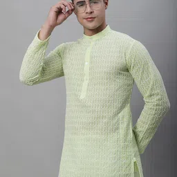 SOJANYA Ethnic Motifs Embroidered Thread work Pure Cotton Kurta-image-53