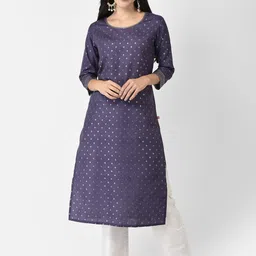 Span Ethnic Motifs Printed Straight Kurta-image-81