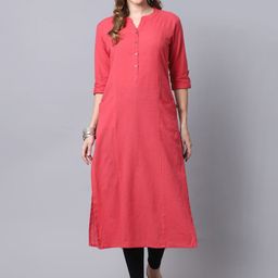 Pistaa Women Peach-Coloured Kurta-43