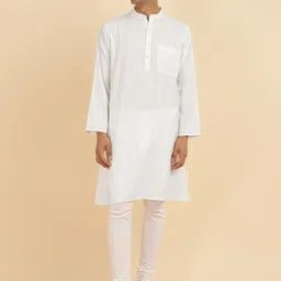 Fabindia Mandarin Collar Cotton Straight Kurta-image-24