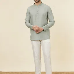 Manyavar Mandarin Collar Straight Kurta-image-56