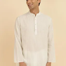 Fabindia Striped Mandarin Collar Kurta-picture-17
