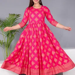 Pristyle Women Ethnic Motifs Printed Maternity Anarkali Kurta-54