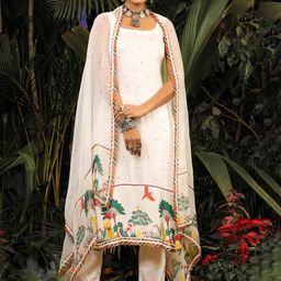 Baise Gaba Women Ethnic Motifs Printed Indie Prints Satin Kurta-image-97
