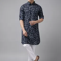 See Designs Men Printed Pure Cotton Pathani Kurta-picture-58