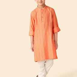 Fabindia Boys Striped Straight Kurta-43