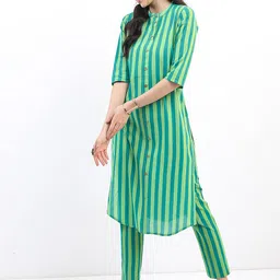 Vishudh Women Striped Cotton Kurta-picture-18