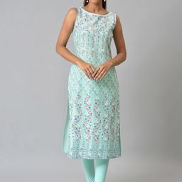 AURELIA Women Straight Cotton Kurta-image-49