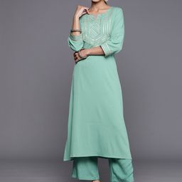 KALINI Gotta Patti Straight Kurta-image-61