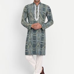 Aashima Wahal Geometric Printed Straight Cotton Kurta-picture-20