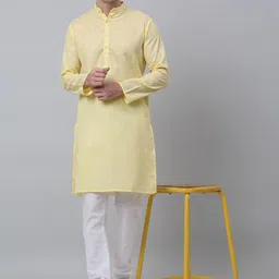 Jompers Ethnic Motifs Printed Mandarin Collar Kurta-image-70