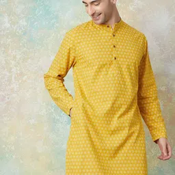 Melange by Lifestyle Men Printed Flared Sleeves Kurta-picture-43