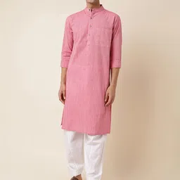 Fabindia Band Collar Cotton Straight Kurta-picture-42