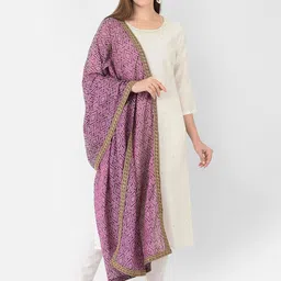 Span Women White Embroidered  Kurta-35