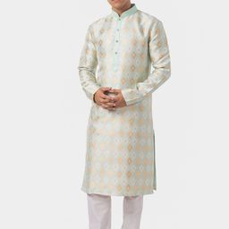 THE KURTA COMPANY Ethnic Motifs Woven Design Kurta-picture-17