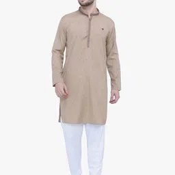 Kuons Avenue Mandarin Collar Long Sleeves Thread Work Kurta-image-36
