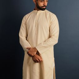Lightpole Mandarin Collar Cotton Straight Kurta-picture-24