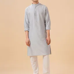 RR Blue Men Kurta-image-5